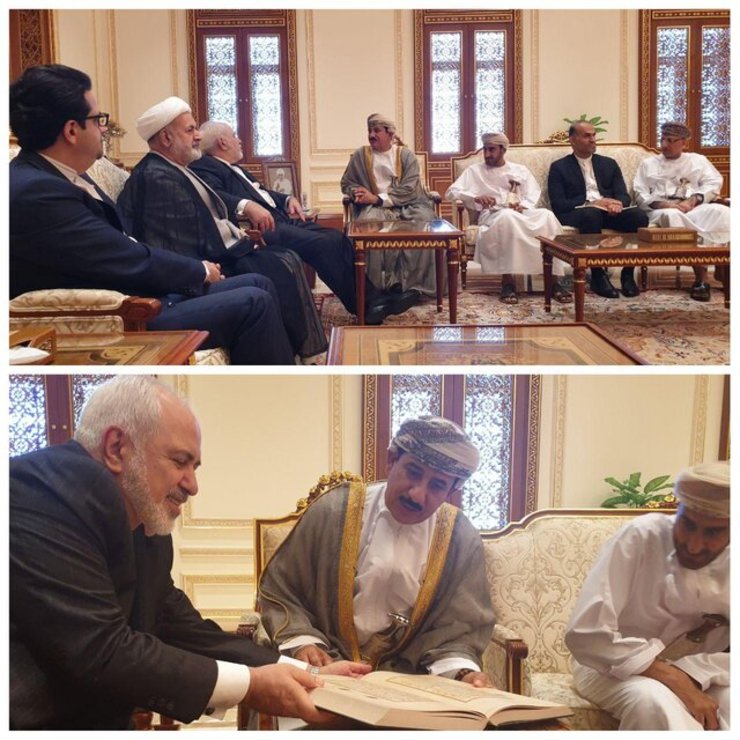 دیدار ظریف با وزیر دفتر سلطان قابوس