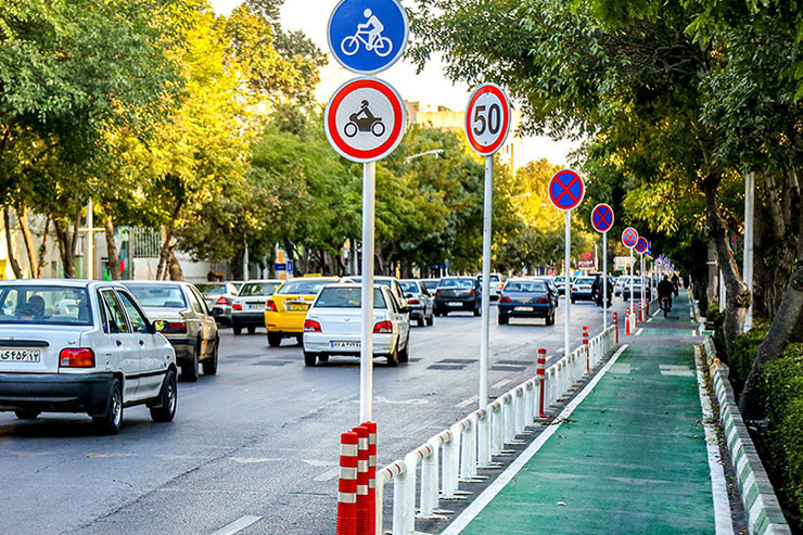 تغییر شکل خیابان‌های مشهد به نفع دوچرخه سواران