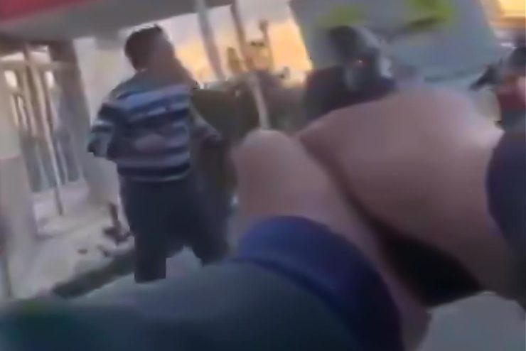 یک شرور مسلح توسط پلیس بازداشت شد +فیلم