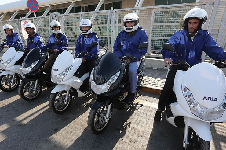 پیشگامی مشهد در به‌کارگیری موتورسیکلت برقی