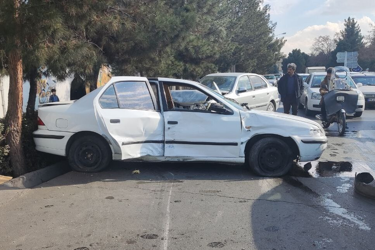 سانحه دلخراش برای ۲ دانش آموز مشهدی در حادثه تصادف بلوار امامیه + عکس