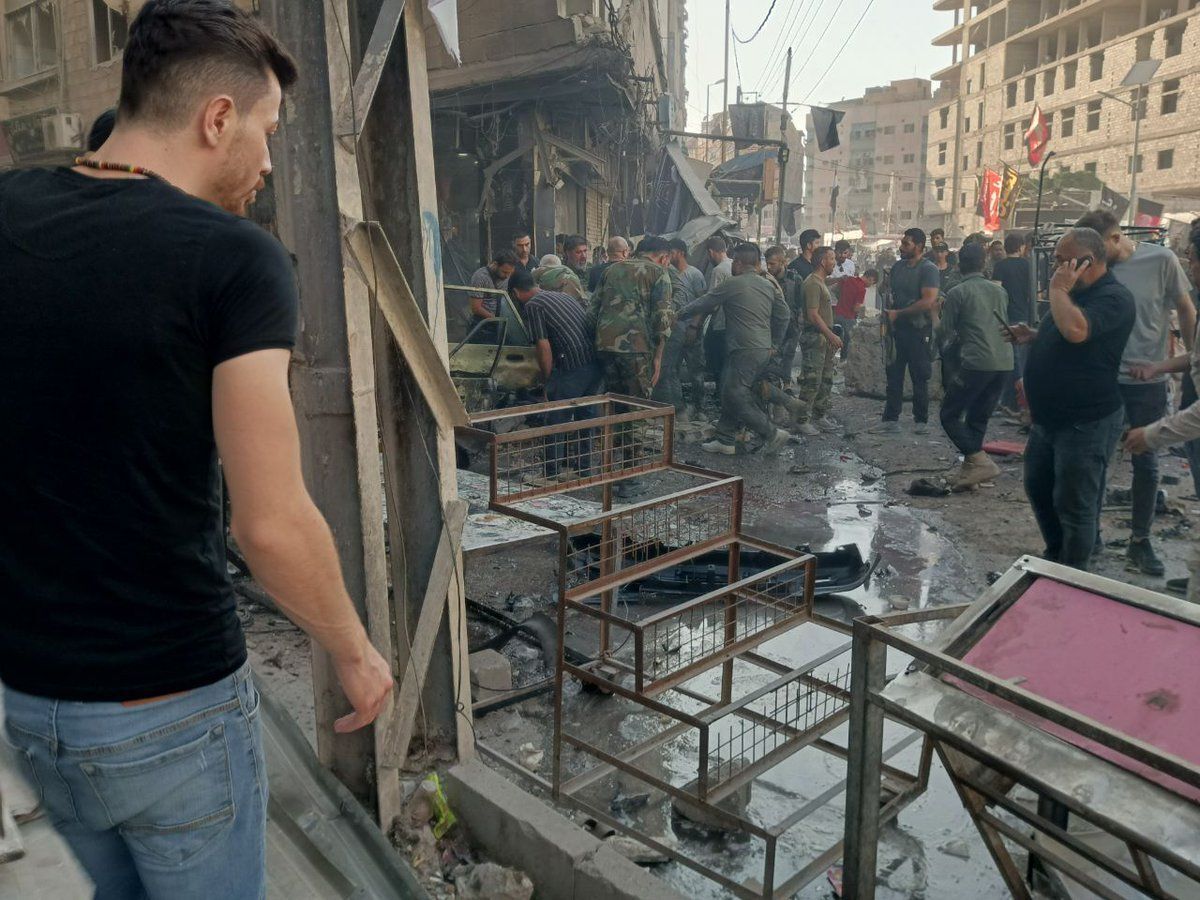 انفجار خودرو انتحاری در منطقه سیده زینب دمشق+ تصاویر