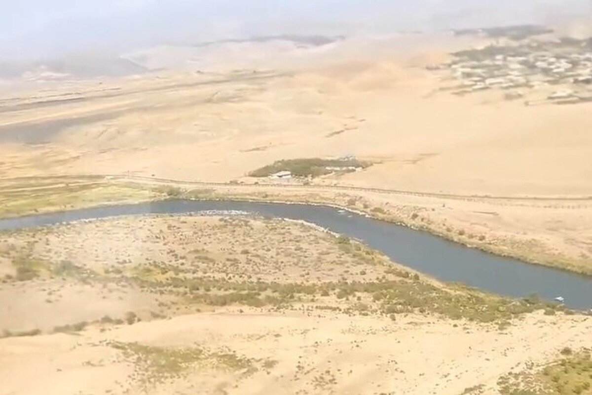 ویدئو| گشت زنی بالگرد نظامی ایرانی در ساحل چپ رودخانه ارس