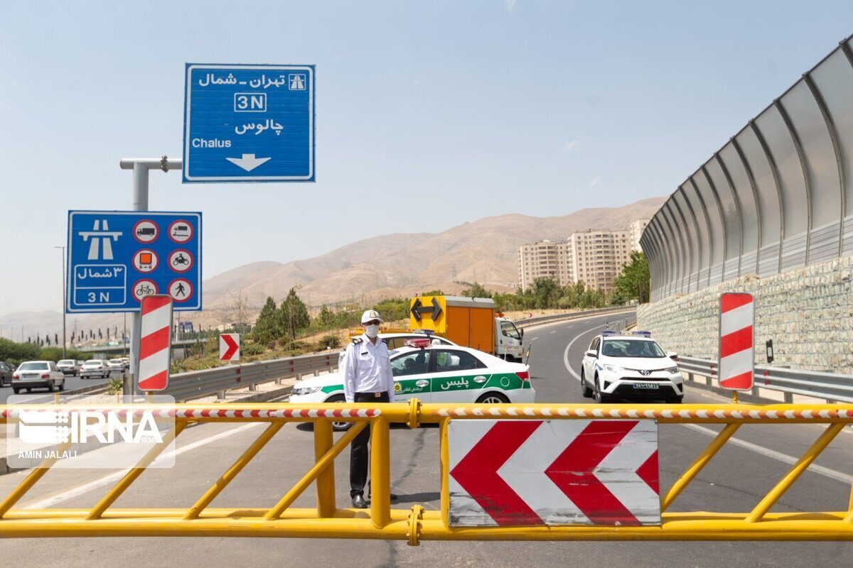 جاده چالوس و آزادراه تهران - شمال یکطرفه شد (۲۶ شهریور ۱۴۰۲)