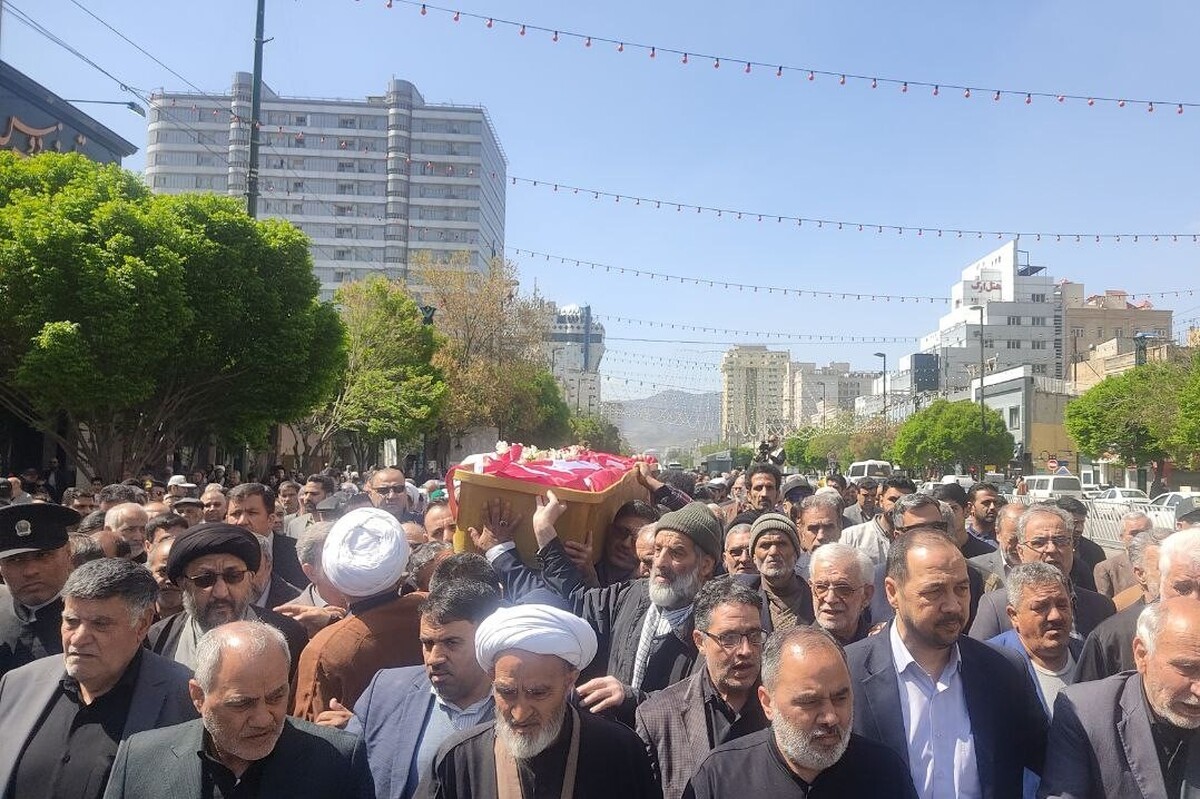 مراسم تشییع پدر شهیدان «دهنوی» در مشهد برگزار شد + فیلم