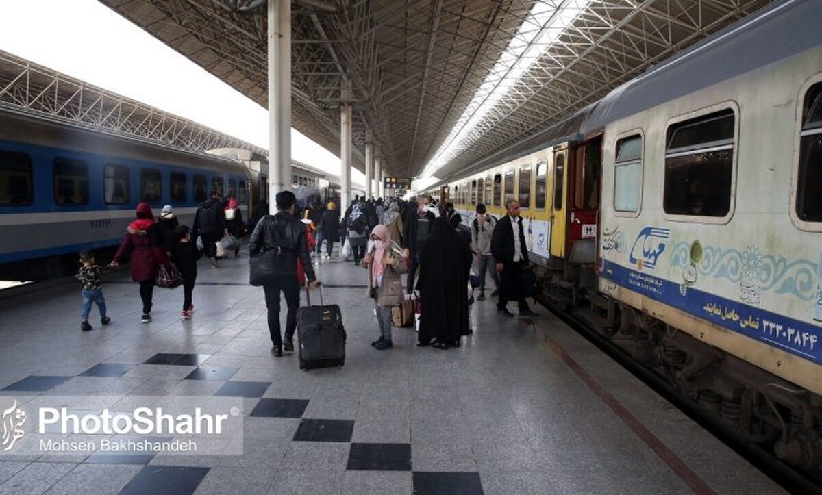 قطار‌های نوروزی در مسیر مشهد چهار رام افزایش یافت