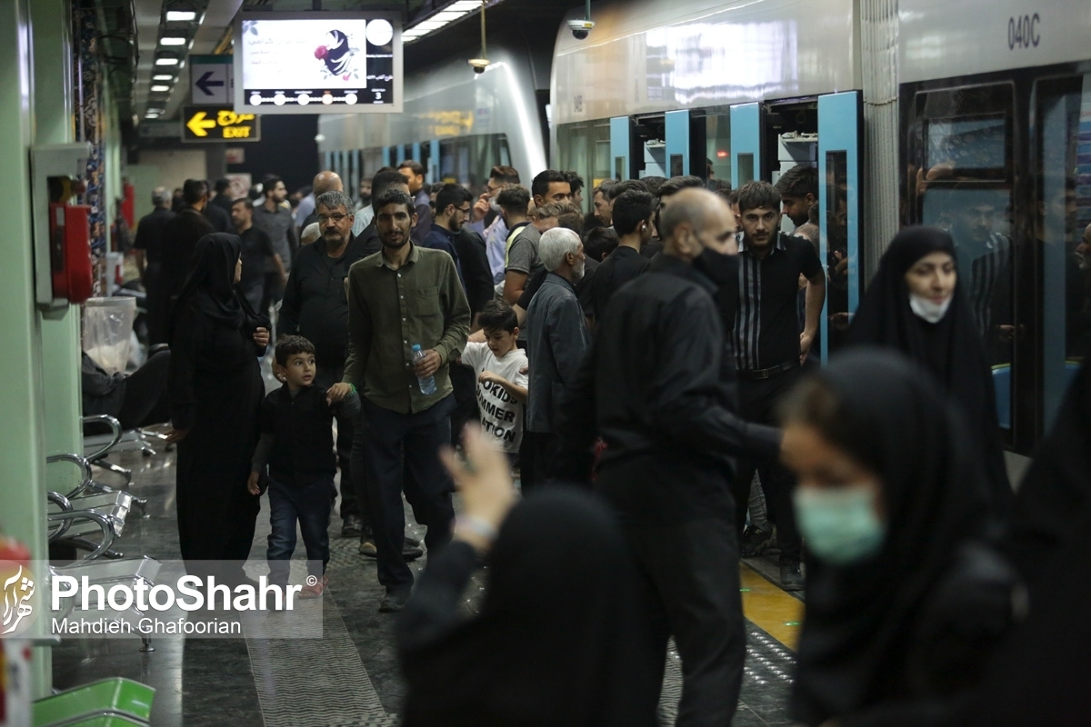 سرویس دهی رایگان قطار شهری مشهد در روز شهادت امام علی(ع) | فعالیت قطار شهری در شب های قدر تا پایان مراسم