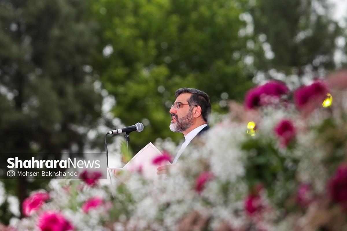 وزیر فرهنگ و ارشاد اسلامی: باغ مفاخر توس در مشهد راه اندازی می‌شود | خراسان خطه زرخیز و حکیم‌پرور ایران است + فیلم
