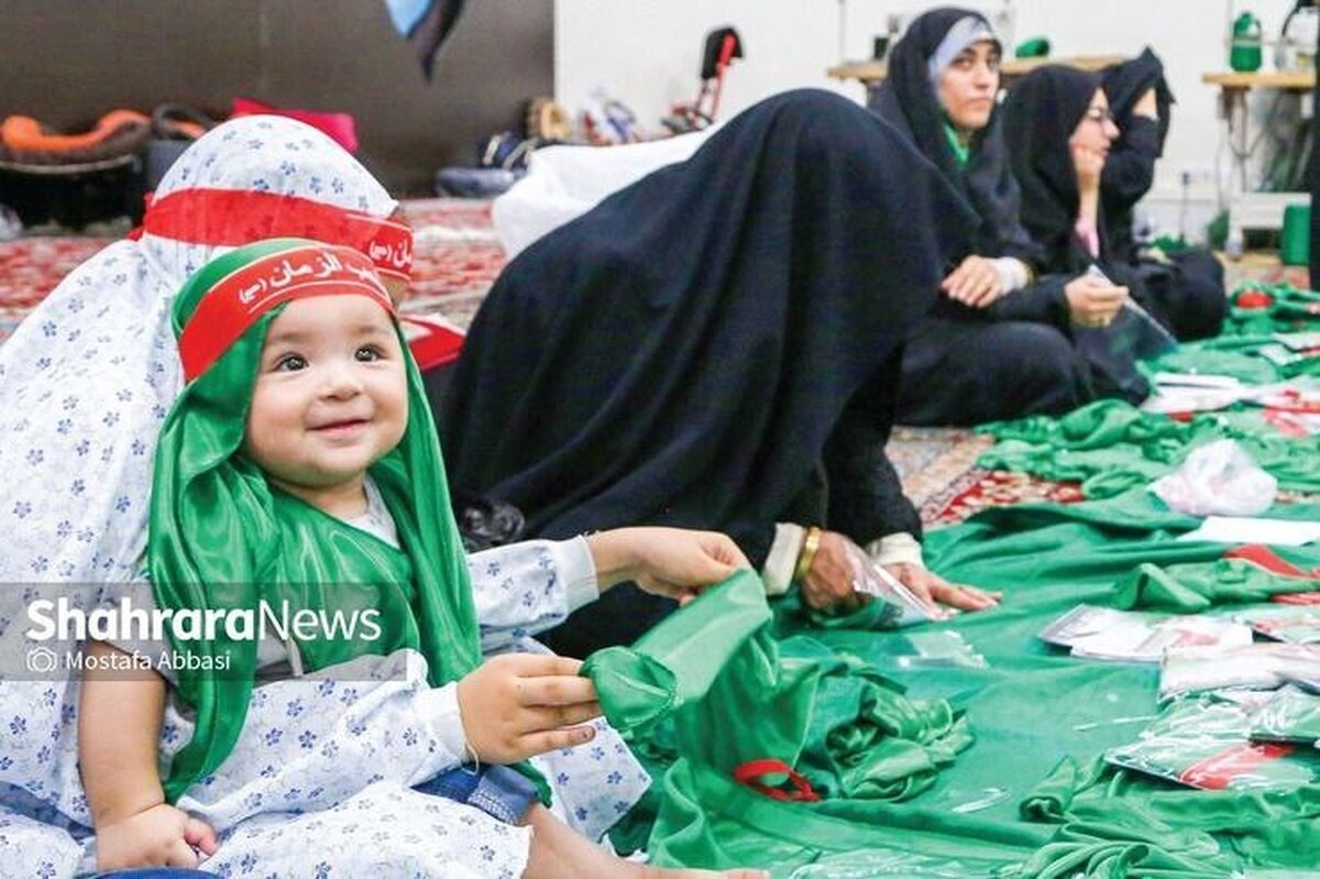 کارگاه دوخت لباس شیرخوارگان حسینی در مشهد مقدس افتتاح می‌شود