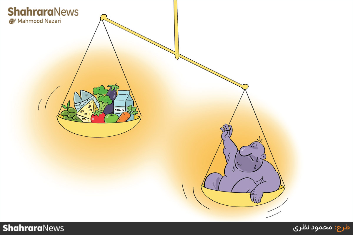 کارتن | ۶۳ درصد از جمعیت ایران دچار اضافه وزن یا چاقی هستند