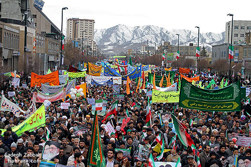 حضور باشكوه مردم در 22 بهمن مشهد-1