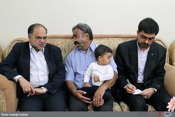 ديدار مديرمسئول شهرآرا با جانباز عمراني