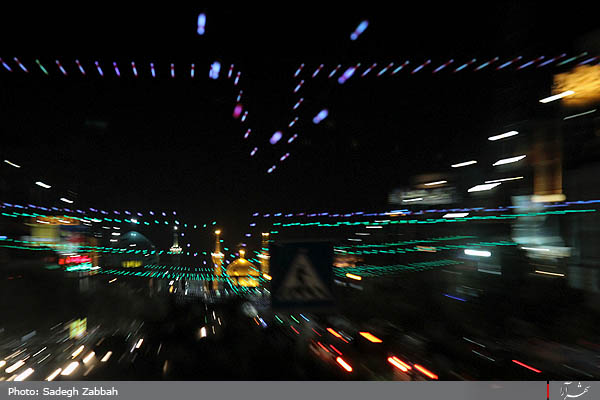 آذین بندی خیابانهای مشهد در آستانه نیمه شعبان