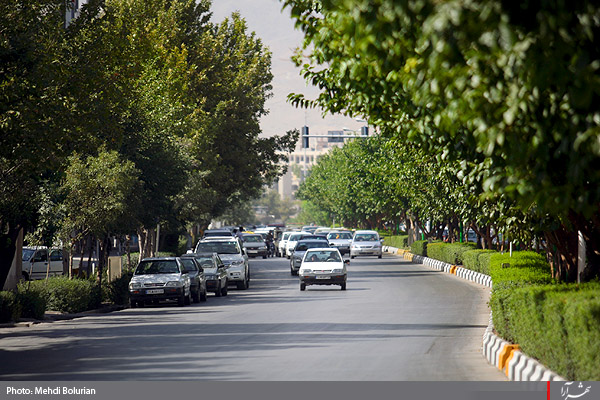 نمايي از بلوار شهيد كلاهدوز 