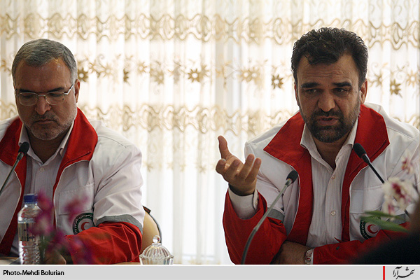 نشست خبري مدير عامل جمعيت هلال احمر خراسان رضوي