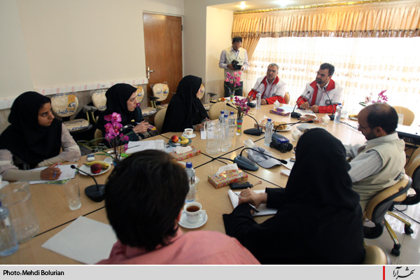 نشست خبري مدير عامل جمعيت هلال احمر خراسان رضوي