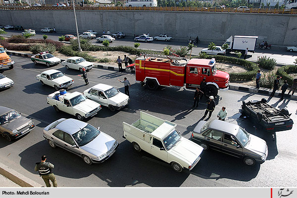 واژگوني خودرو در صدمتري مشهد