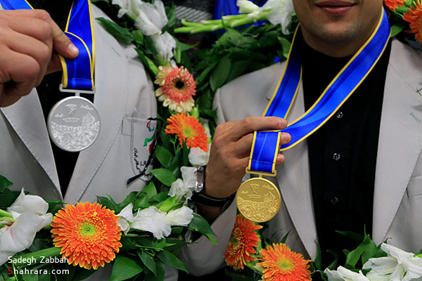 استقبال از مدال آوران خراساني بازي هاي پاراآسيايي گوانگجو