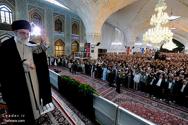 سخنرانی مقام معظم رهبری در جمع زائران و مجاوران امام علی ابن موسی الرضا (ع)