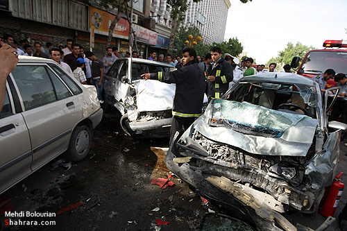 تصادف در خيابان امام خميني