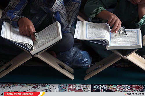 محفل انس با قرآن کودکان در حرم رضوی