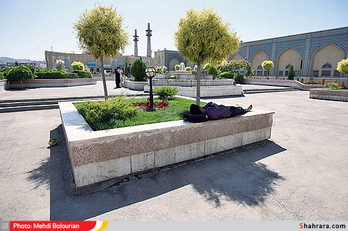 وضعیت زائران اطراف حرم رضوی