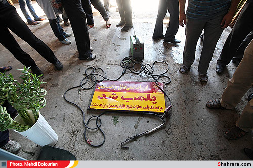 پلمپ واحدهاي متخلف در بازار گل 