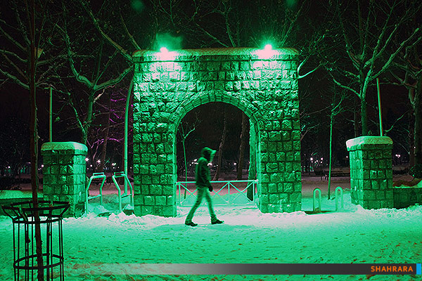 شب برفی مشهد