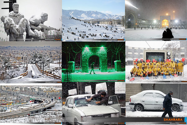 منتخب تصاویر برف مشهد