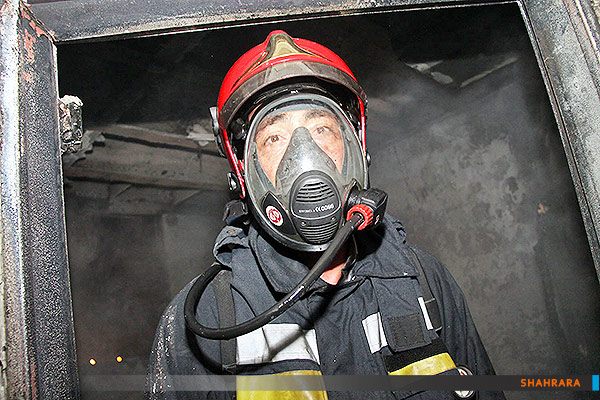 آتش سوزی ساختمان مسکونی