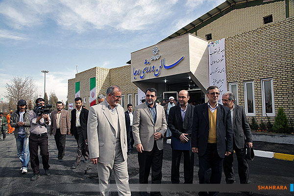 افتتاح سالن ورزشی رجا