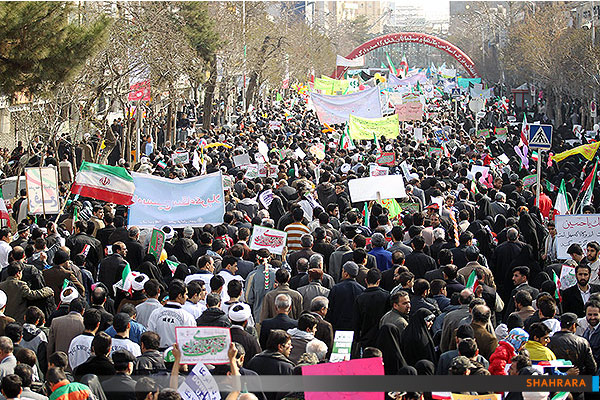 راهپیمایی 22 بهمن در مشهد/1