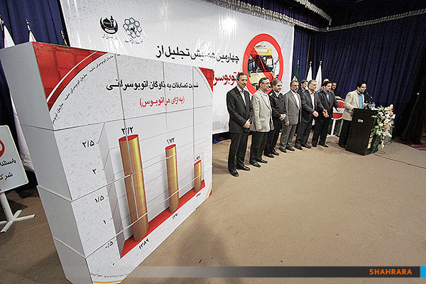 تجلیل از اتوبوسران فاقد تصادف مشهد