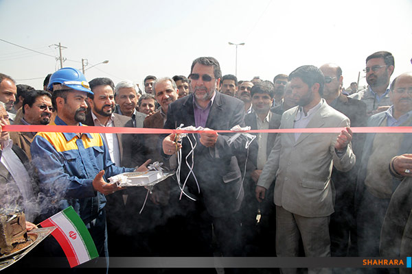 افتتاح پروژه شهید عباسپور