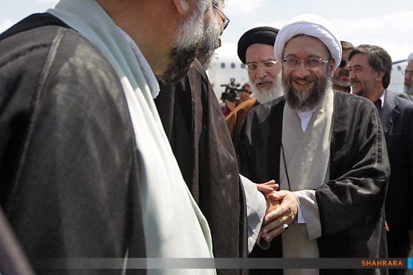 ورود رییس قوه قضاییه به مشهدمقدس