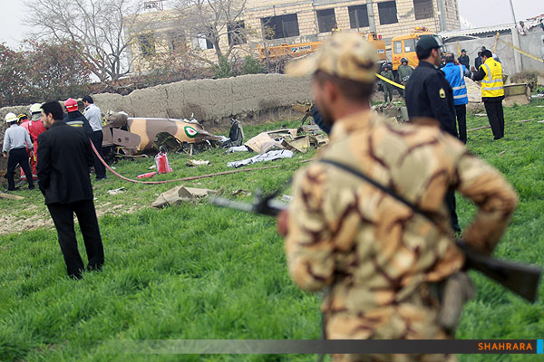 سقوط یک بالگرد در حاشیه شهر