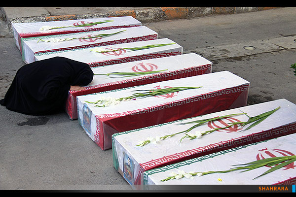 تشییع پیکر هفت خلبان شهید نیروی هوایی ارتش 