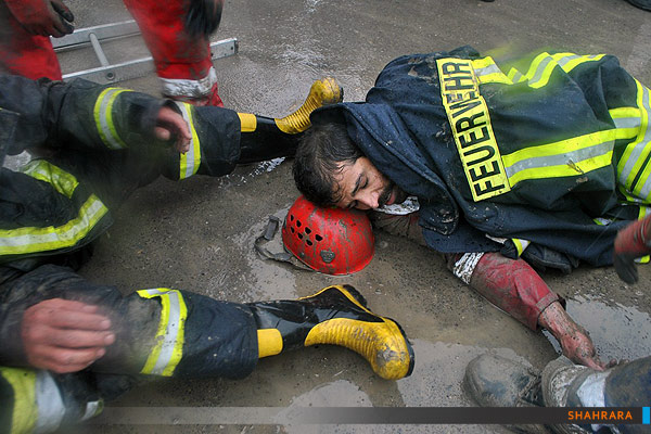 عملیات نجات به دام افتادگان آبگرفتگی امروز/1