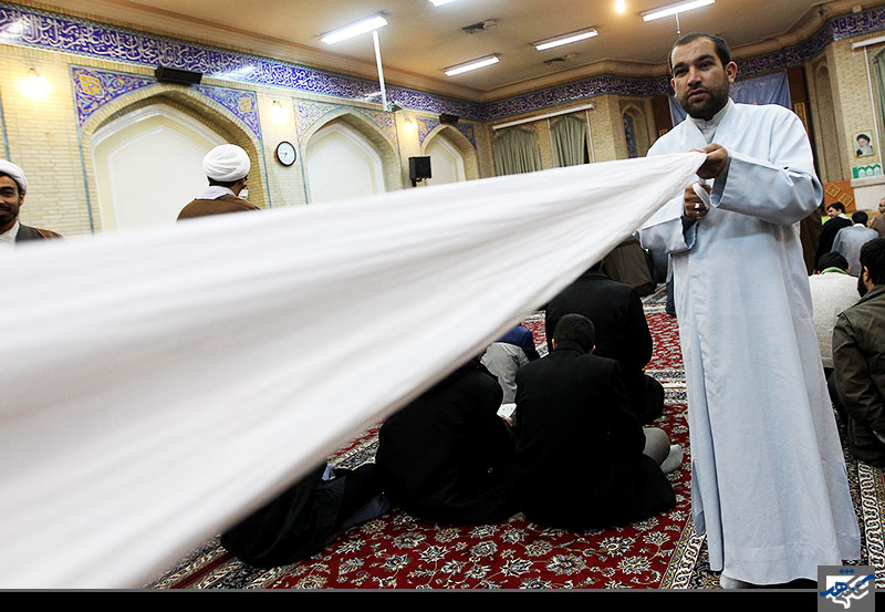 مراسم عمامه گذاری طلاب مدرسه نواب