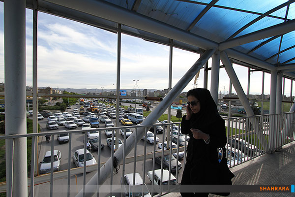 تصادف و راهبندان در میدان قائم