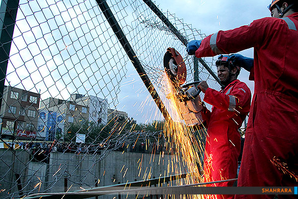 عملیات امداد و نجات در کانال آب