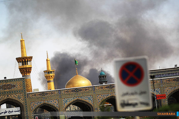 آتش سوزی گسترده کاروانسرای شاهرودی ها/1