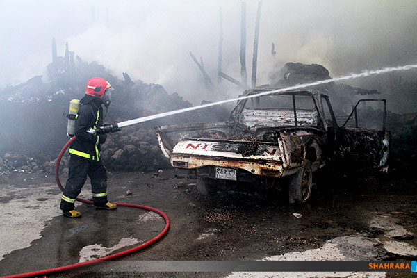  آتش سوزی گسترده کاروانسرای شاهرودی ها/3