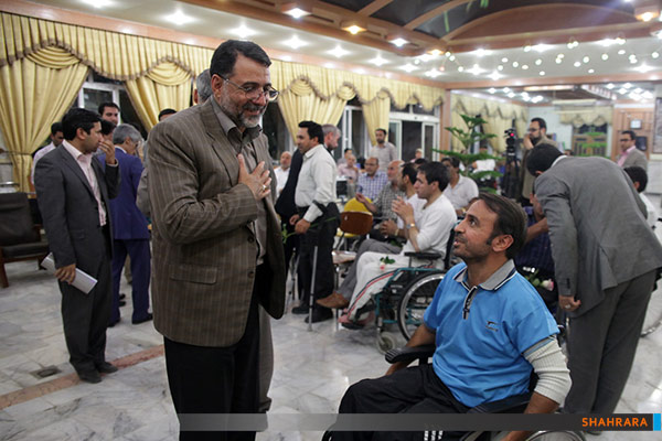 دیدار شهردار مشهد با جانبازان