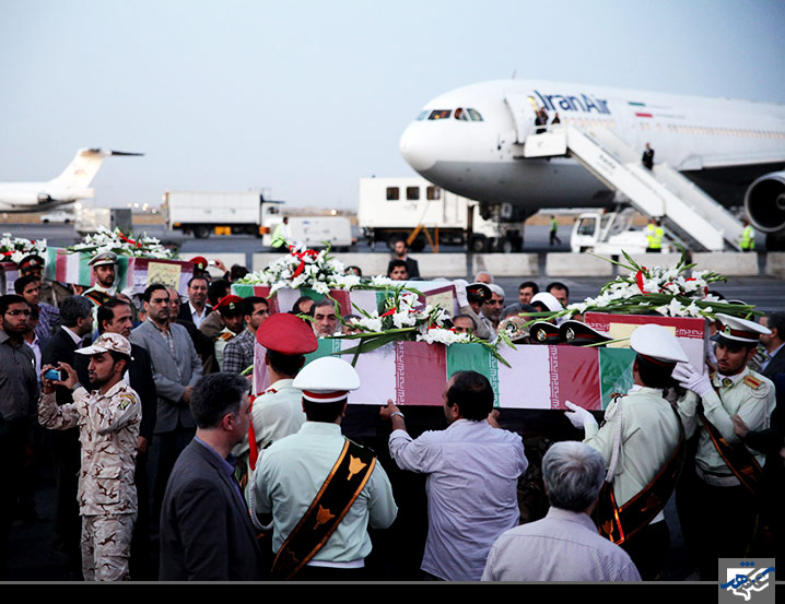 استقبال از پیکر مطهر 6 شهید گمنام دفاع مقدس‎