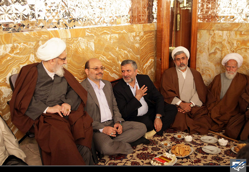 دیدار شهردار با حضرات آیات واعظ طبسی و علم الهدی