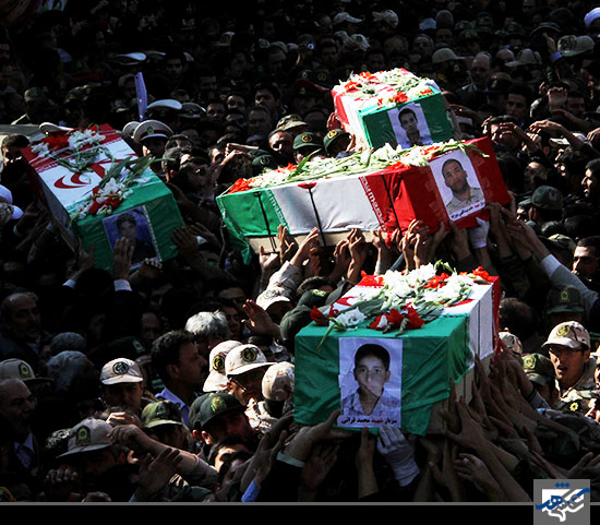 تشییع پیکر شهدای حادثه سراوان/2