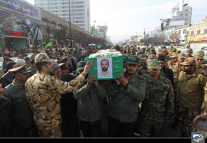 تشییع پیکر شهید محمود سرابقوچانی