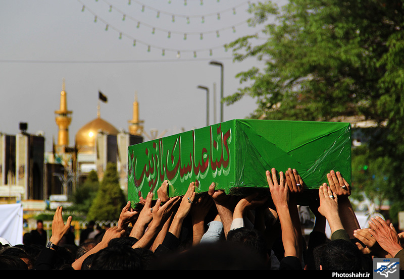 تشییع دو شهید مدافع حرم در مشهد