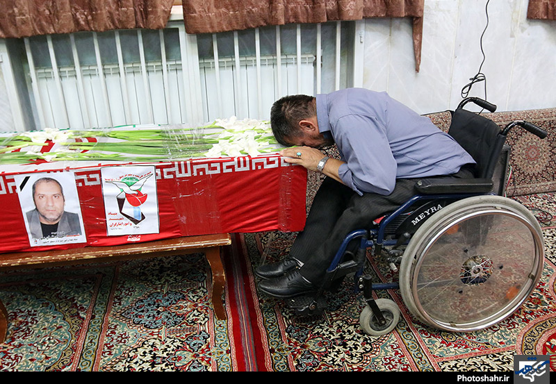 تشییع جانباز شهید احیا دهقانپور در مشهد